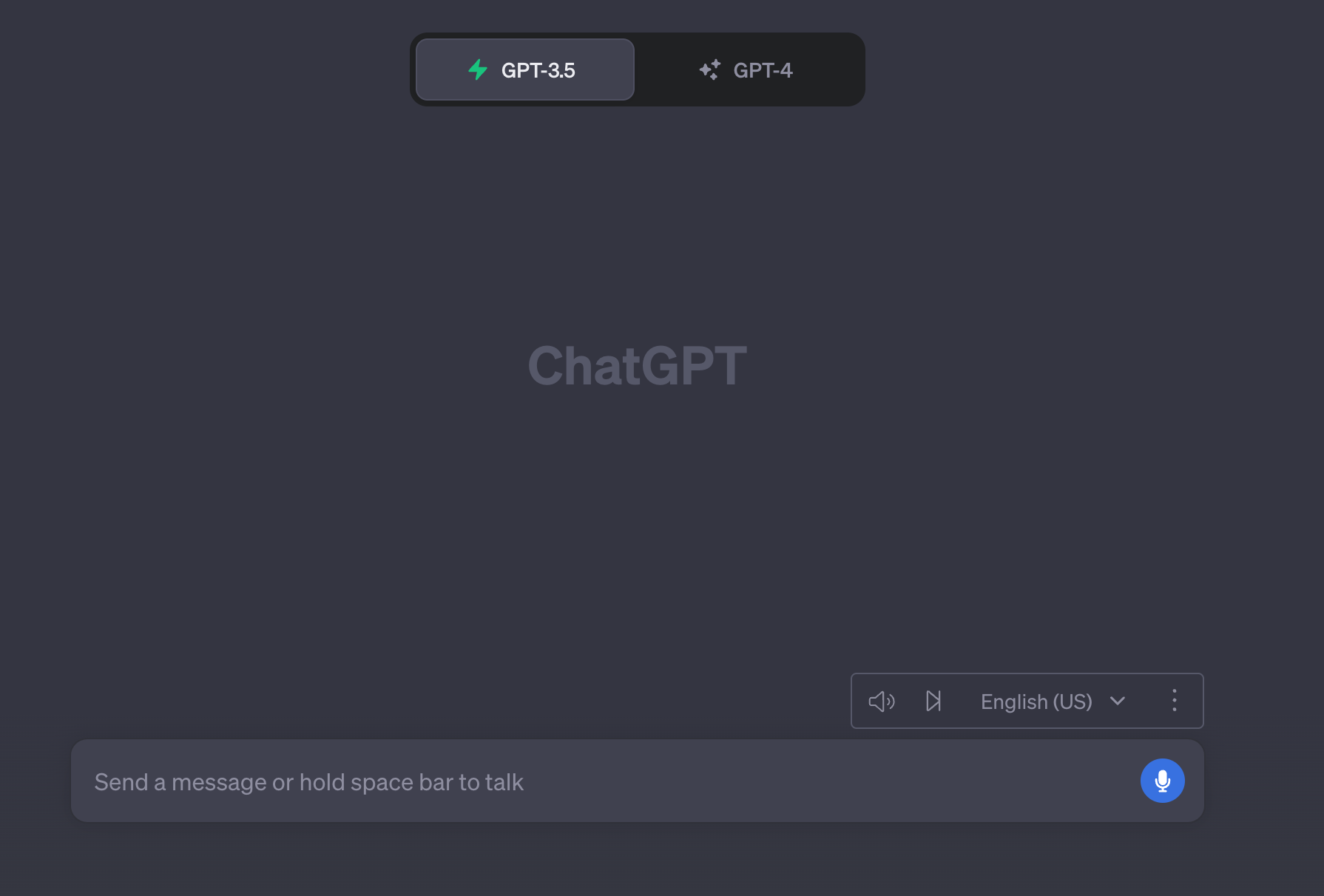 Screenshot of Voice Control for ChatGPT